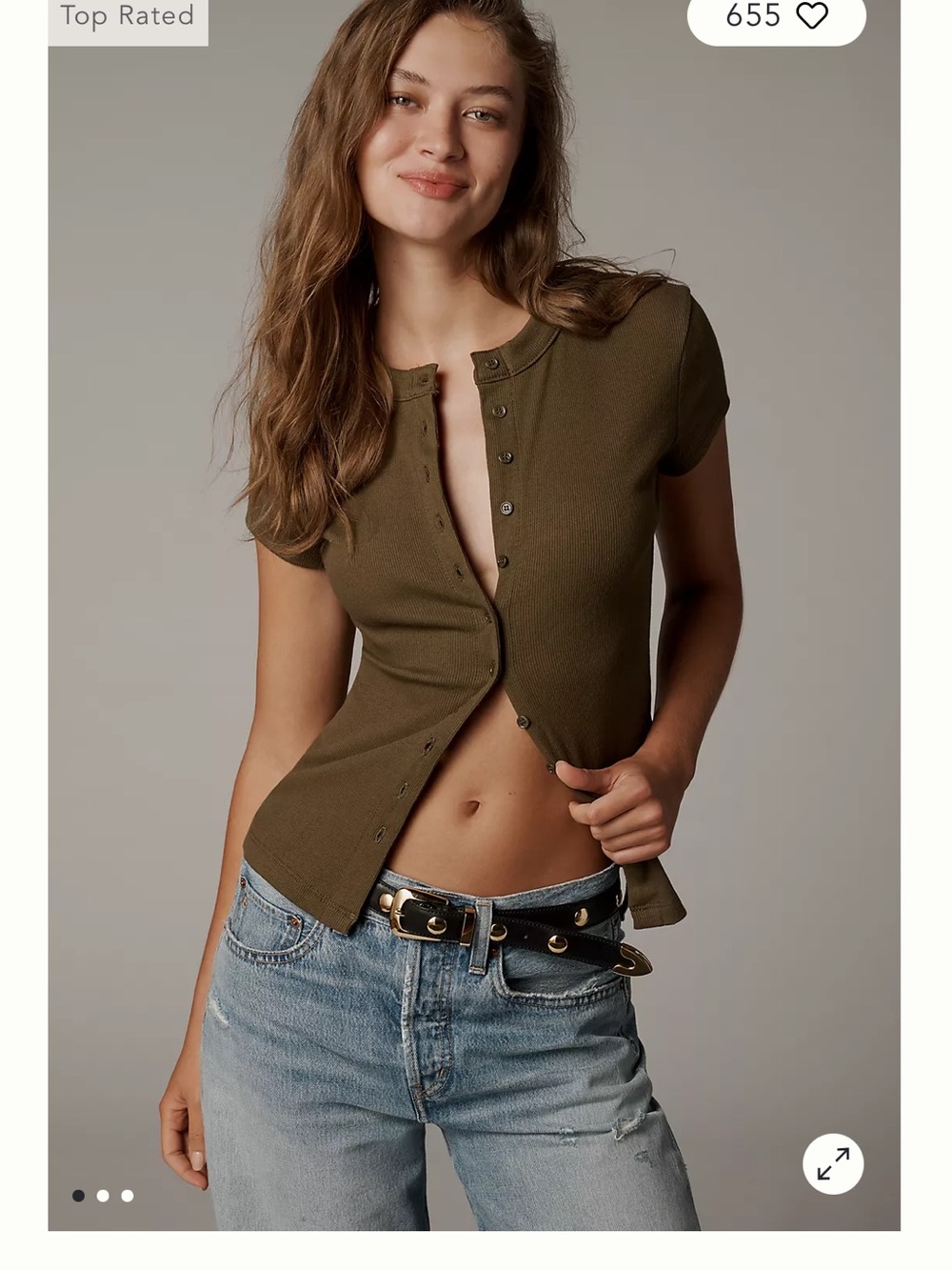 Reformation Raelynn Short-Sleeve Knit Cardigan size small